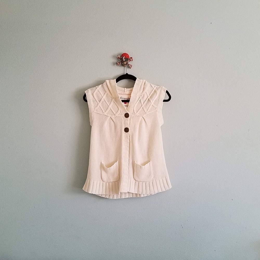 Energie Sleeveless Sweater Hoodie size S